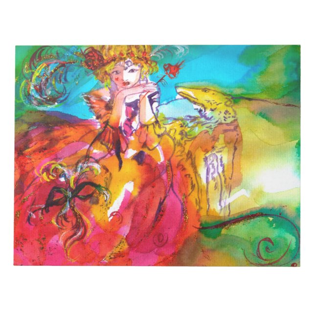 Bloc De Notas Máscara de carnaval de MIRANDOLINA / Veneciana (Frente)