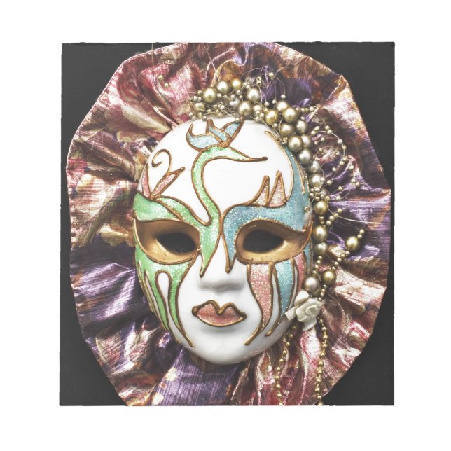 Bloc De Notas Máscara decorativa de carnaval (Frente)