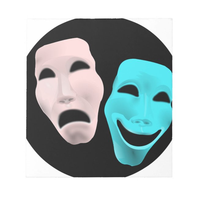 Bloc De Notas Máscaras de teatro cómico (Frente)