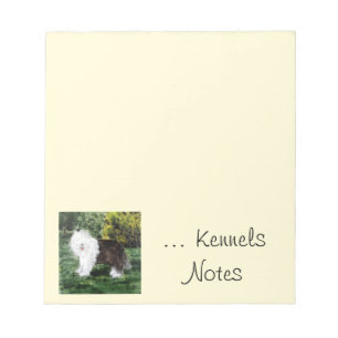 Bloc De Notas Mascota Business Old English Sheepdog Personalizad