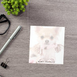 Bloc De Notas mascota de perro fotográfico personalizado<br><div class="desc">Personaliza y agrega tu foto de tu mascota,  perro. La foto tiene un overlay blanco para que puedas ver lo que escribes. Personalice y agregue un texto.</div>