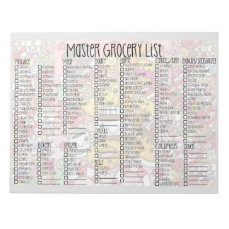 Bloc De Notas Master Grocery List Pad