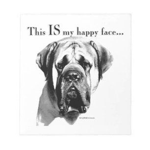 Bloc De Notas Mastiff Happy Face