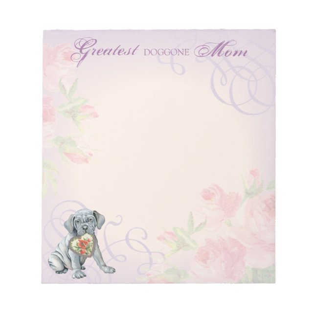 Bloc De Notas Mastino Heart Mom Notepad (Frente)