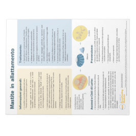 Bloc De Notas Mastitis en la lactancia Lágrima (italiano)