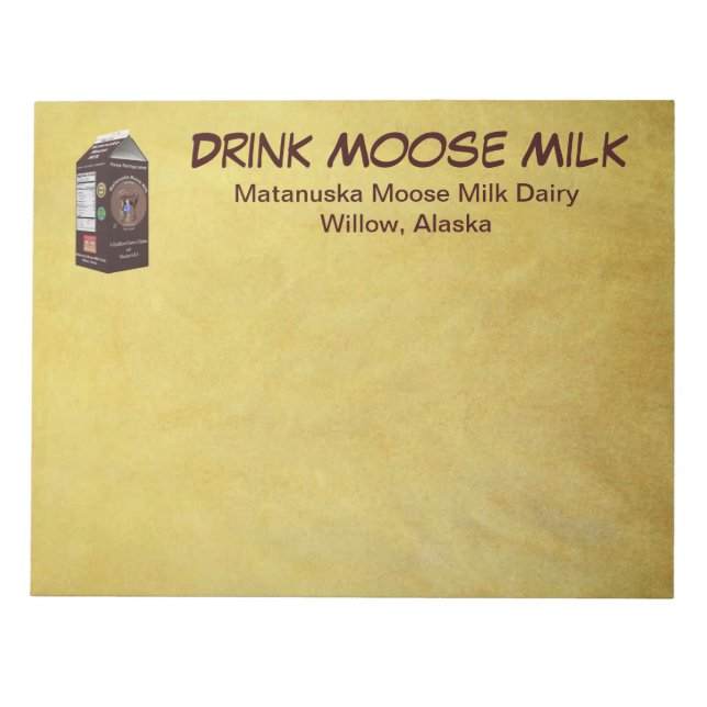 Bloc De Notas Matanuska Moose Milk (Frente)