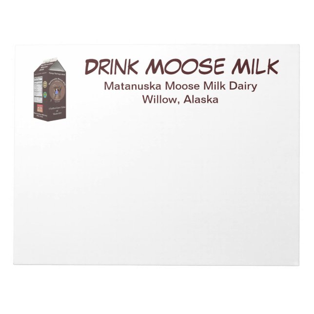 Bloc De Notas Matanuska Moose Milk (Frente)