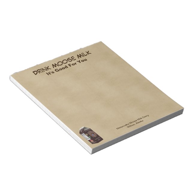 Bloc De Notas Matanuska Moose Milk (Lado Derecho)