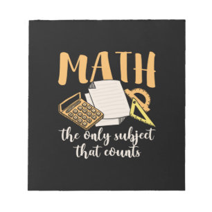 Bloc De Notas Matemáticas Maestras El Único Asunto
