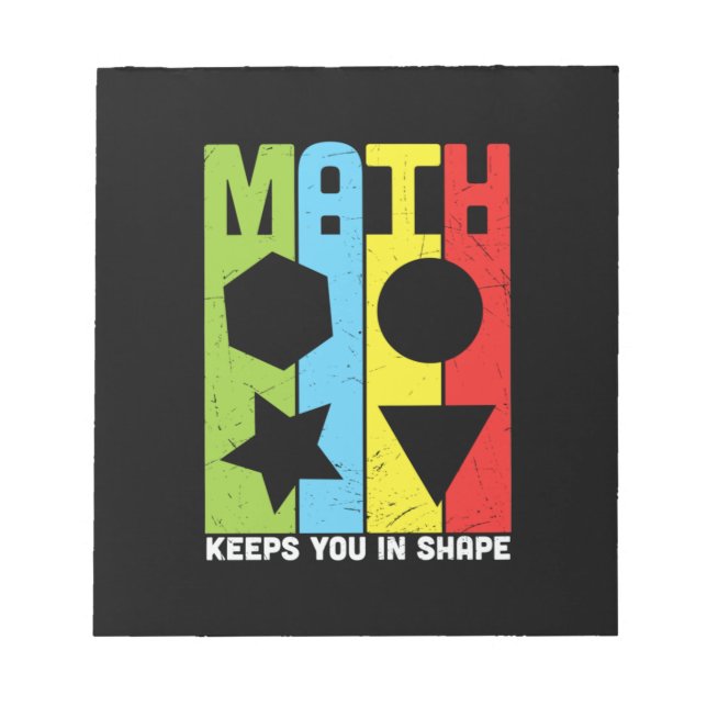 Bloc De Notas Matemáticas Te Mantienen En Forma (Frente)