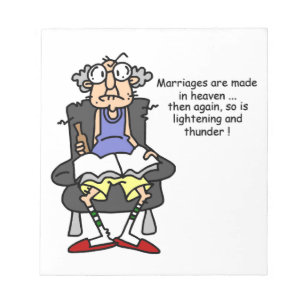 Bloc De Notas Matrimonio, relámpago, humor trueno