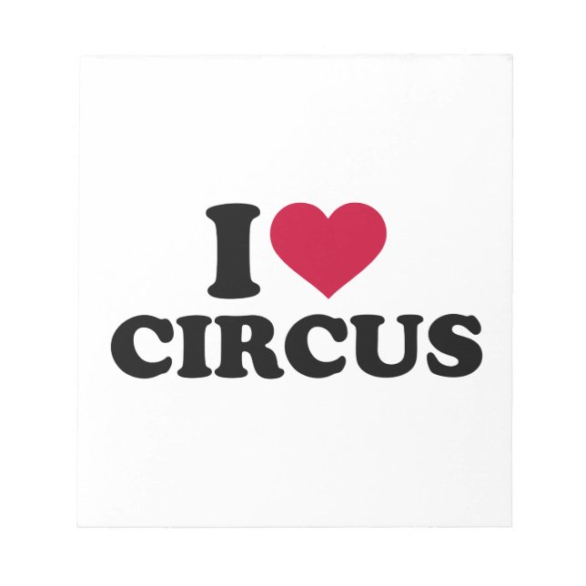 Bloc De Notas Me encanta el circo (Frente)