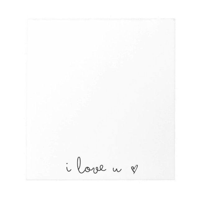 Bloc De Notas me encanta ti notepad (Frente)