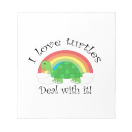 Bloc De Notas Me encantan las tortugas.