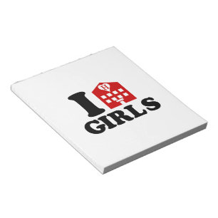 Bloc De Notas Me encantan los Chicas de los hoteles