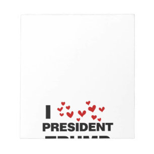 Bloc De Notas Me encantan los corazones del presidente Trump