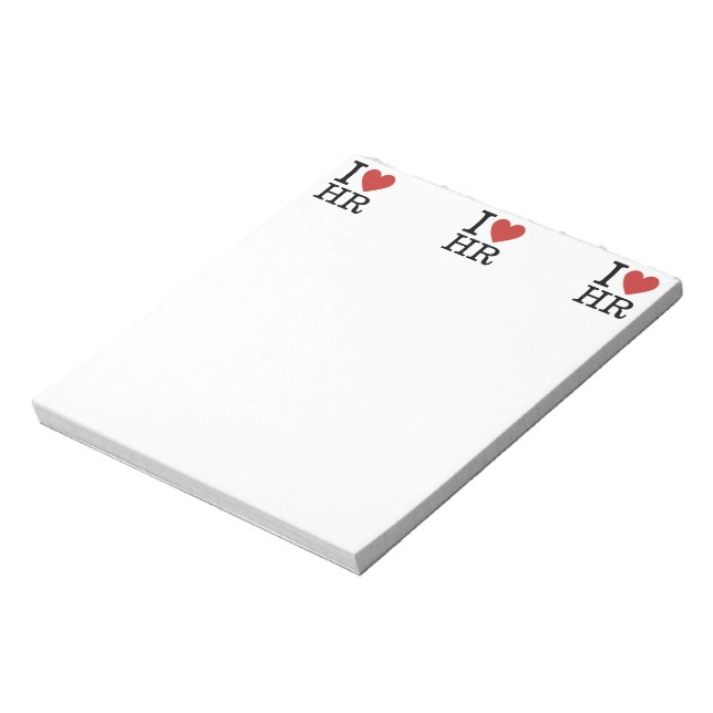 Bloc De Notas Me ❤️ HR (Departamento de Recursos Humanos). (Lado Izquierdo)