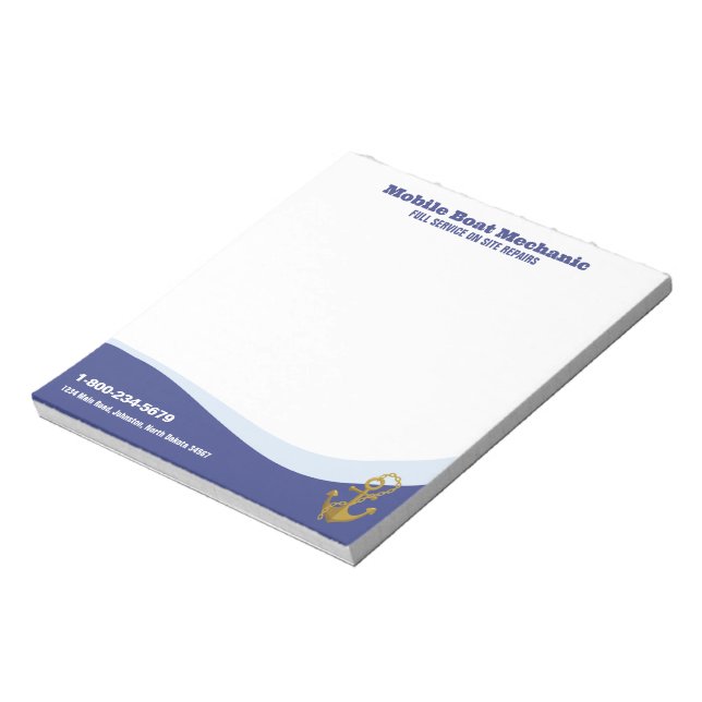 Bloc De Notas Mecánico de Barcos Móvil (Lado Izquierdo)