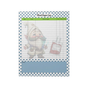 Bloc De Notas Médica Cute Gnome Blogueo de Azúcar