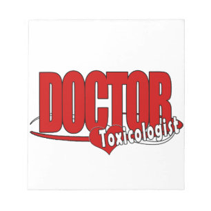 BLOC DE NOTAS MÉDICA DE LOGO TOXICOLOGISTA