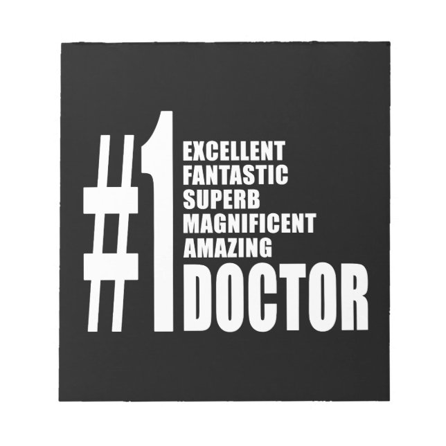Bloc De Notas Médicas Regalos de cumpleaños : Médica número uno (Frente)