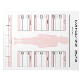 Bloc De Notas Medición del cuerpo del objetivo Seguimiento Pérdi