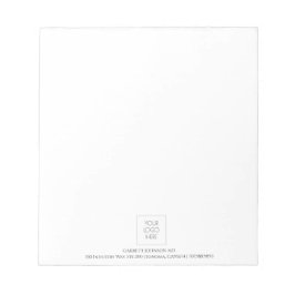 Bloc De Notas Médico Minimalista con logotipo moderno simple