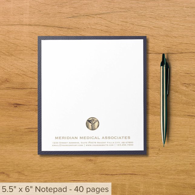Bloc de notas médico personalizado con logotipo (Subido por el creador)