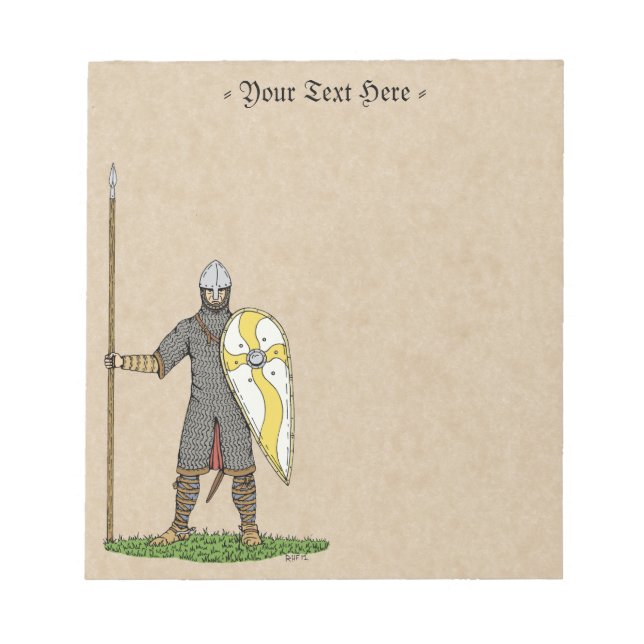 Bloc De Notas Medieval Norman Knight Circa 1066 (Frente)