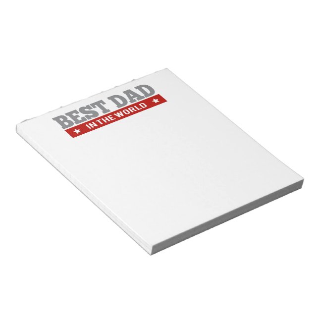 Bloc De Notas Mejor Papá en el Mundo Argyle Patterned (Lado Derecho)