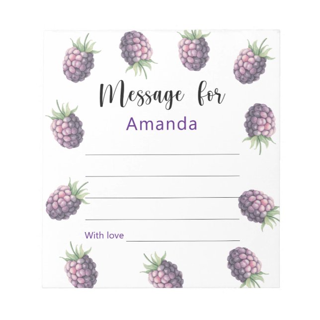 Bloc De Notas Mensaje de la cápsula de la hora de cumpleaños de  (Frente)