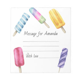 Bloc De Notas mensaje de la cápsula de la hora del cumpleaños de