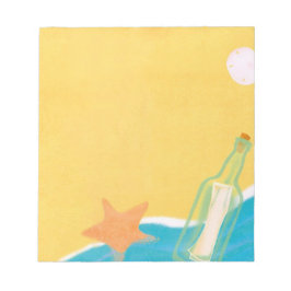 Bloc De Notas Mensaje en una botella 1