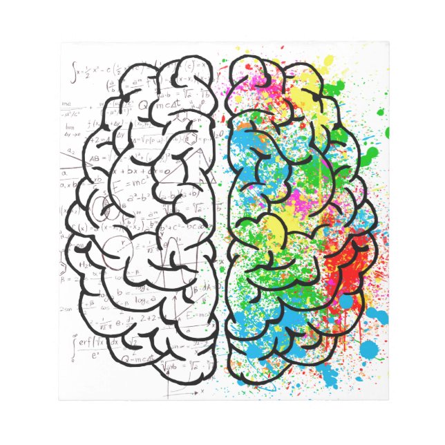 Bloc De Notas mente mental psicología ideas corazones (Frente)