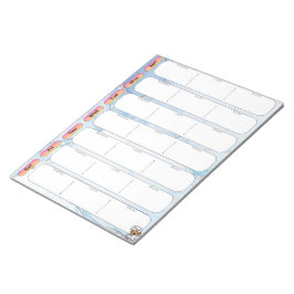 Bloc De Notas Menú Marble azul