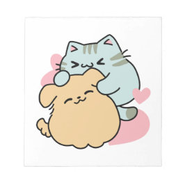Bloc De Notas Meow & Woof Perfect Together: Gato y perro delicio