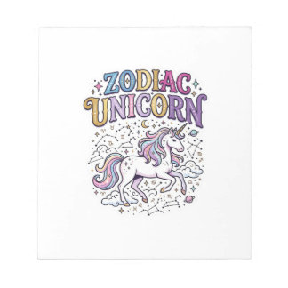 Bloc De Notas Mercado de Vectores Premium Unicornio Zodiaco Unic
