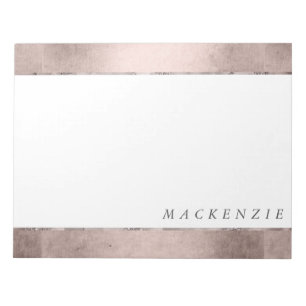 Bloc De Notas Mermaid Posh Sheen   Personalizado Dusty Terracott