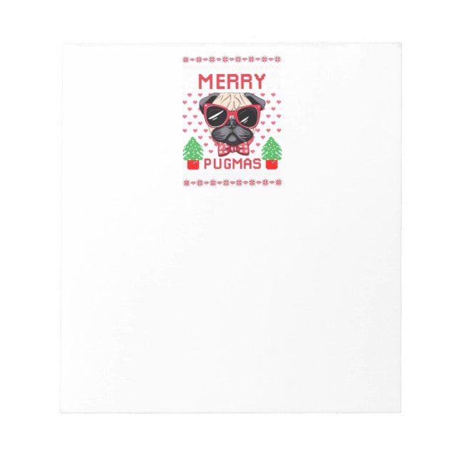 Bloc de notas Merry Pugmas (Frente)