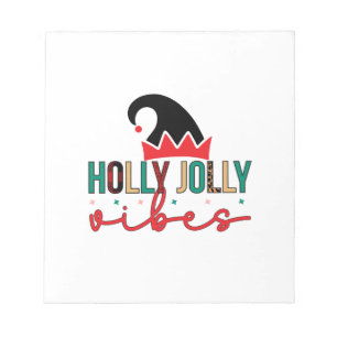 Bloc De Notas Merry Xmas Holly Jolly Vibes