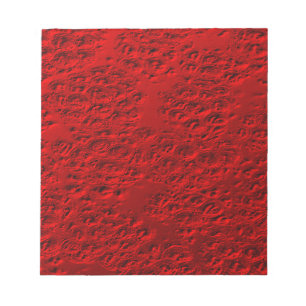 Bloc De Notas Metalizado rojo dañado