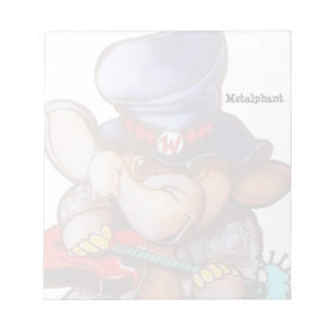 Bloc De Notas Metalphant con Notepad de guitarra