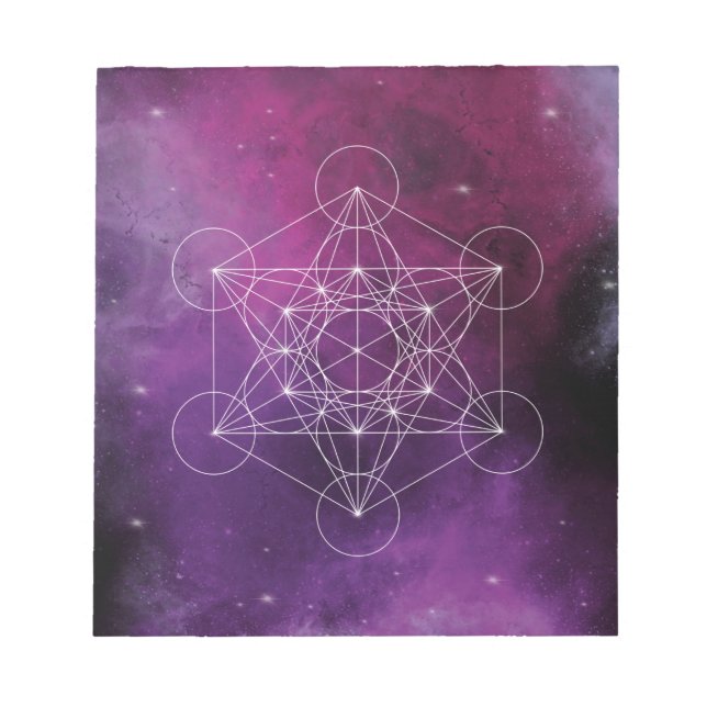 Bloc De Notas Metatrón, chakra, zen, geométrico sagrado, ángel, (Frente)