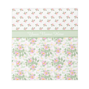 Bloc De Notas Mezcla de perros Rosas Florales: Notepad o Jotter