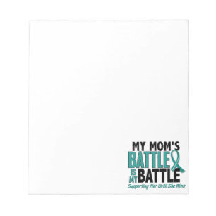 Bloc De Notas Mi batalla también mamá cáncer de ovario