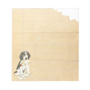 Bloc De Notas Mi caminante del árbol Coonhound Ate my Homework