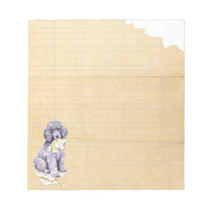 Bloc De Notas Mi caniche estándar comió mi preparación