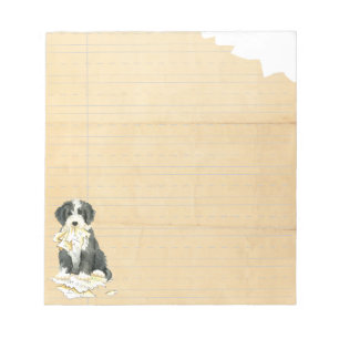 Bloc De Notas Mi collie barbudo comió mi preparación