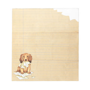 Bloc De Notas Mi Dachshund de pelo largo comió mi preparación