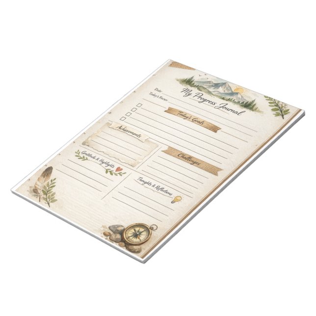 Bloc De Notas Mi Diario de Progreso Imprimible | Reflexión Diari (Lado Derecho)